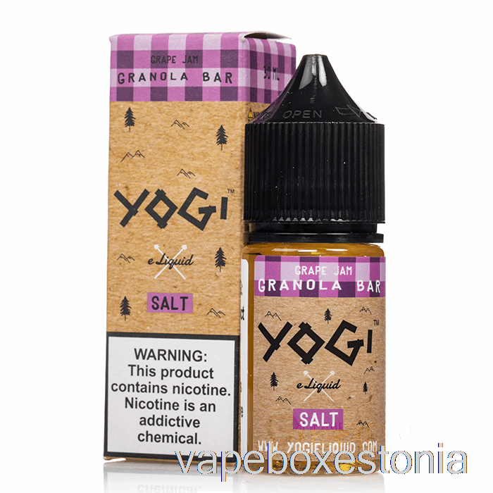 Vape Box Estonia Viinamarjamoosi Granolabatoon - Yogi Soolad E-vedelik - 30ml 35mg